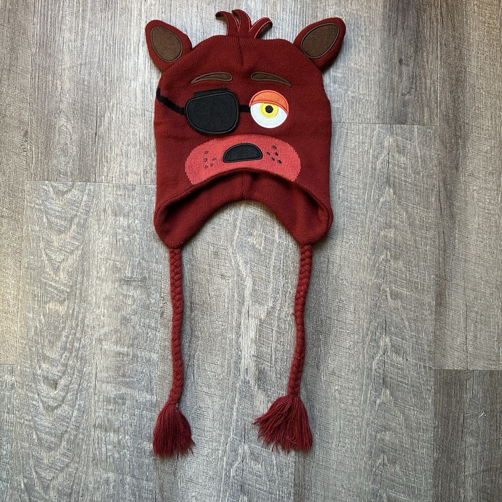 Five Nights at Freddy's FNAF Foxy Tassel Beanie Hat Y2K Goth Southpole Jnco